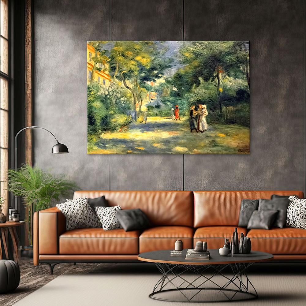 Canvas Print, A Garden In Montmartre