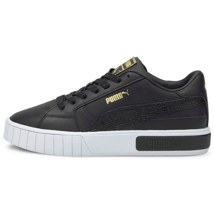 Puma Cali Star Snake Synthetic Leather Casual Lightweight Low Top Sneakers Women Sneakers Black White 380629-02
