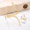European and American Exaggerated High-end Bracelet Golden Yellow Serpentine Opening Adjustable Bracelet Ring Set