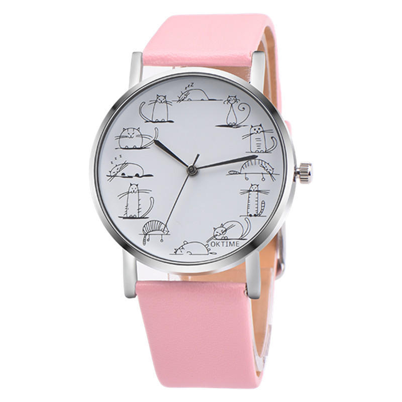 

UTHAI CQ05 Kids Children s Watch Cat Multi-color Quartz Wrist Watch for Girl student Students rosette Watches Colorful child