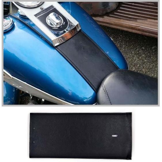 

PU Leather Gas Tank Panel Bib for Harley Softail and Dyna Models, 1993-2017 чистый