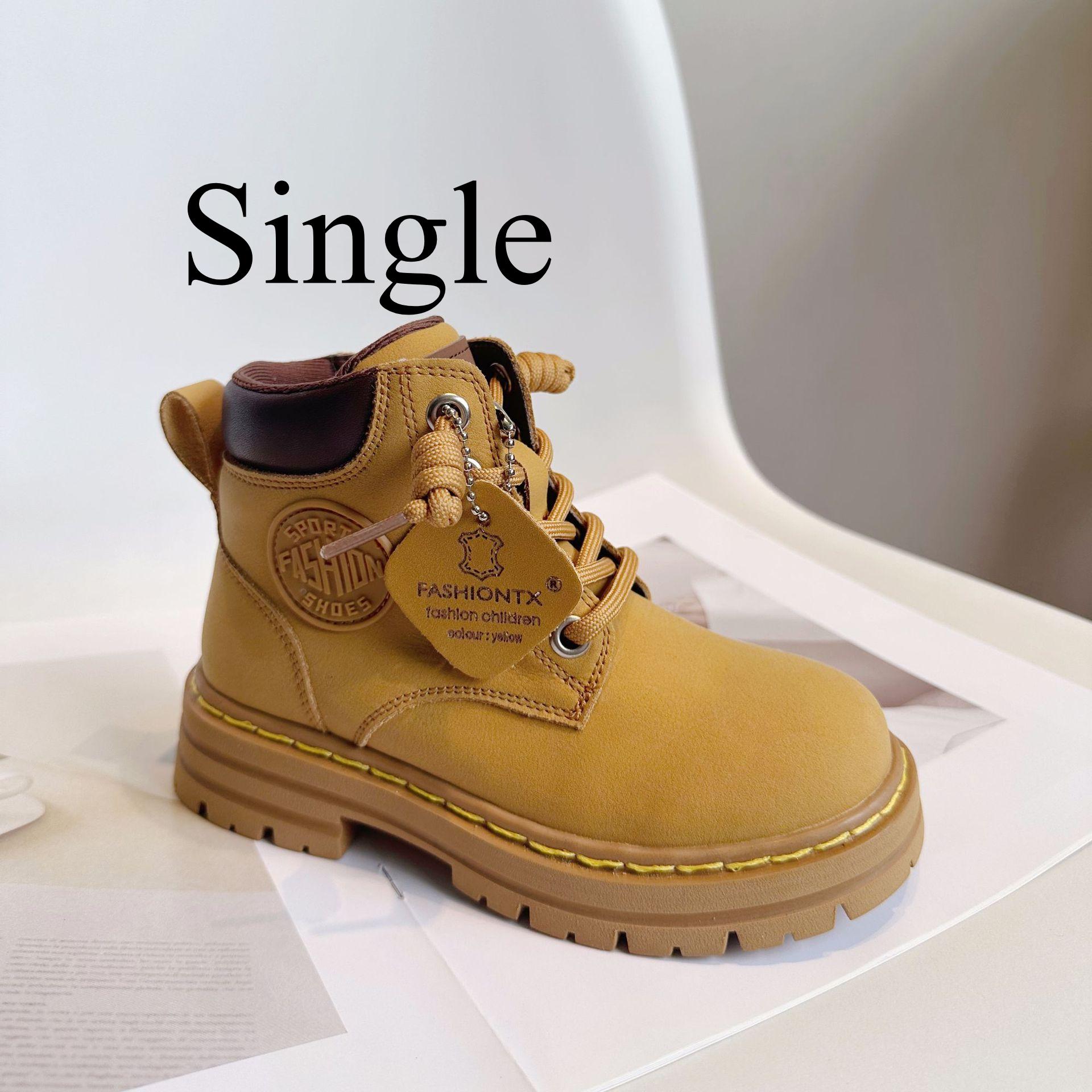 

Детские ботинки из натуральной кожи желтого цвета, легкие ботинки-дезерты, стильные ботинки для мальчиков, теплые хлопковые ботинки для девочек 31