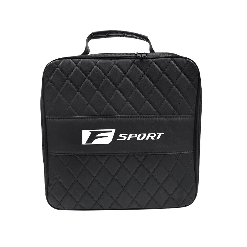 AIY1 Car Leather Storage Bag High-capacity Auto Trunk Handbag For Lexus F SPORT LBX NX RX 350h 450h Plug-in Hybrid ES UX 300e GS GX