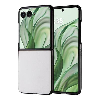 For Motorola Razr+ 2025/Razr+ 2024/Razr 60 Pro 5G/Razr 50 Ultra 5G Case Litchi Texture Leather+Hard PC Phone Cover