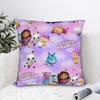 Gabby Dollhouse Square Pillow Case Cushion Covers Creative Polyester Decorative Pillowcase for Car 45x45cm