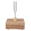Tuning Fork Set with Wooden Resonator Box Rubber Hammer 512HZ Steel Singing Tone for Healing Yoga Me