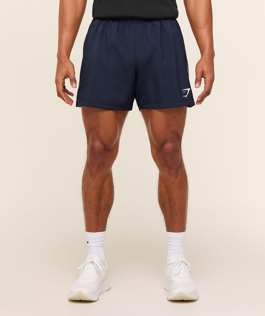 Gymshark Sport 5 Shorts Heavy Blue Iron Blue A1b3m Ucy1