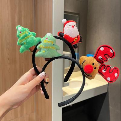Christmas Reindeer and Santa Headband: Cute Hair Accessory for Women and Party Decoration
