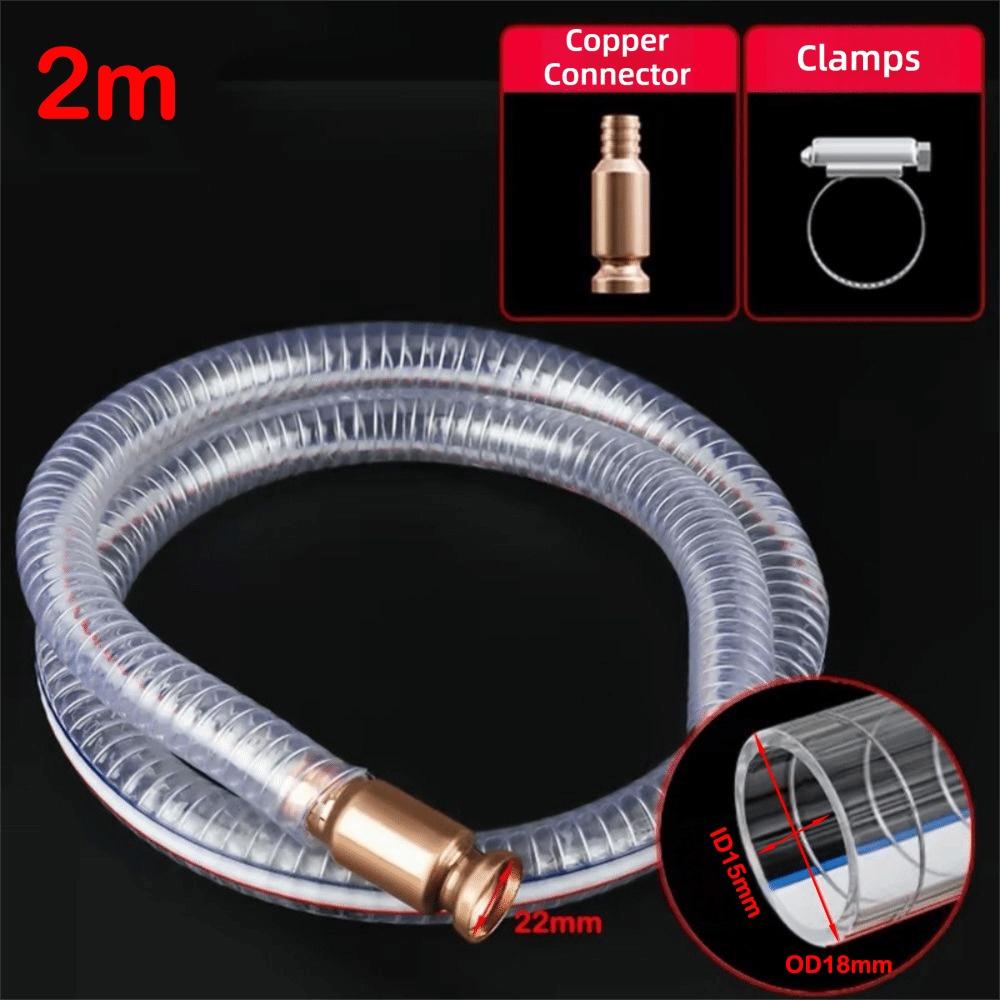 Metal Buckle Siphon Hose Heavy Duty Fuel Transfer Tube Jiggler Hose Jiggler Pump  Boats