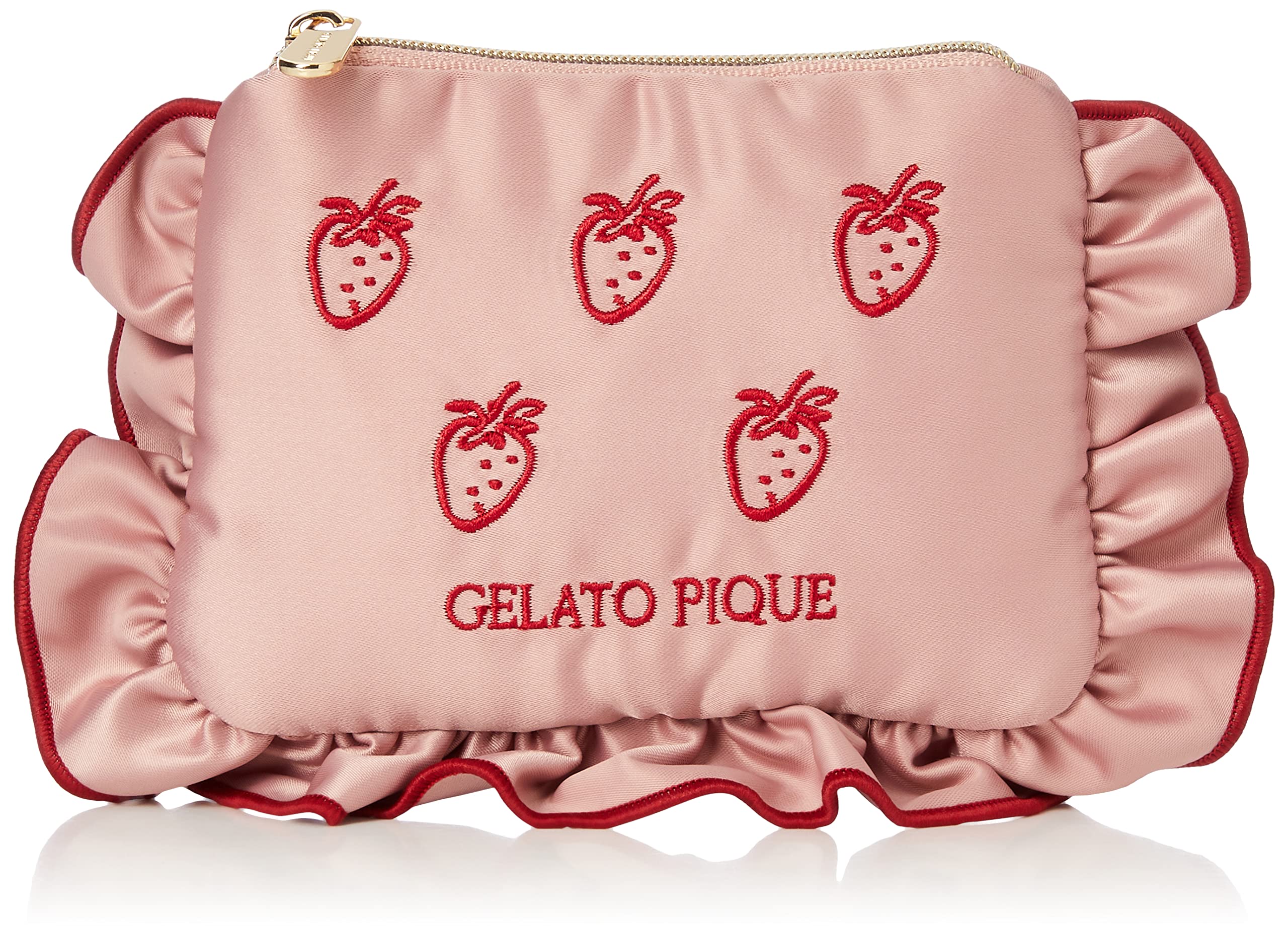 

Вышитый клубничный тканевый мешочек PWGB224626 Розовый [Gelato Pique] Женский розовый