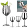 Unbreakable Stainless Steel Goblet Creative Metal Wine Glass Wine Goblet Drinkware  Party Supplies