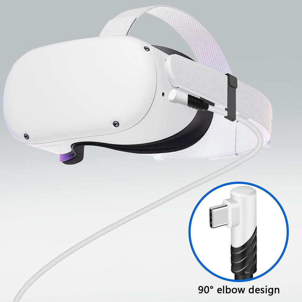 Link Cable Elbow 90 Degrees 5 Meters Usb3.0 Computer Connection Data Cable Compatible For Oculus Quest2 Vr Helmet