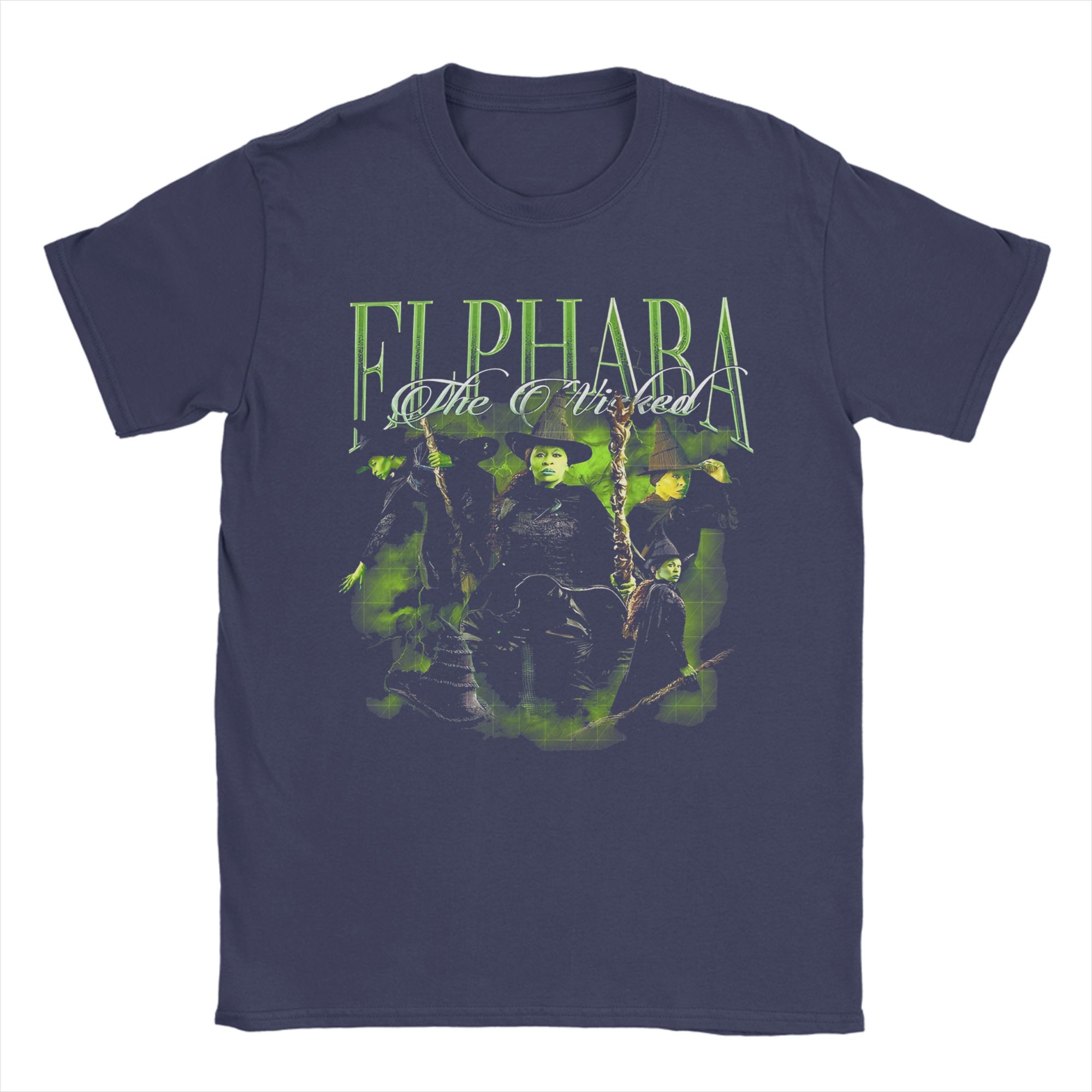 

Men s T-Shirts Green Character New Movie Wicked Pure Cotton Tees Short Sleeve T Shirt Round Neck Clothing Graphic Printed 4XL