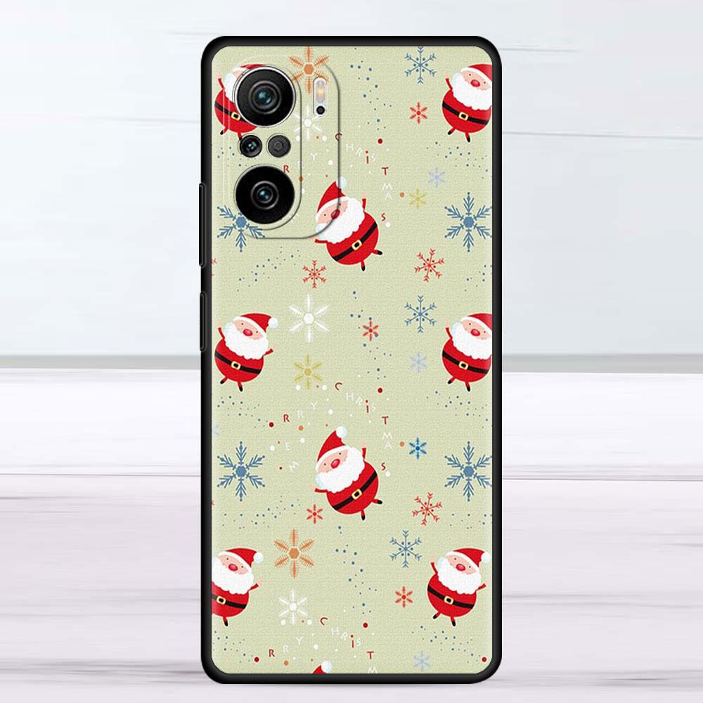 Christmas Santa Claus Case For Xiaomi Redmi Note 11 10 9 Pro K40 10S 9S 9A 9C Phone Cover 9T 8 8T 7 11T Silicone Shell