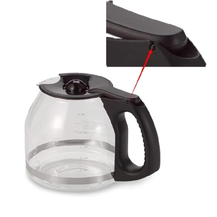 Pokrywka do czarnego czajniczka do kawy Pokrywka do czajnika kawowego Pokrywa do czajniczków do kawy Plastikowa Tekstura Wymienna Pokrywka Odpowiednia do zaparzaczy 12 filiżanek