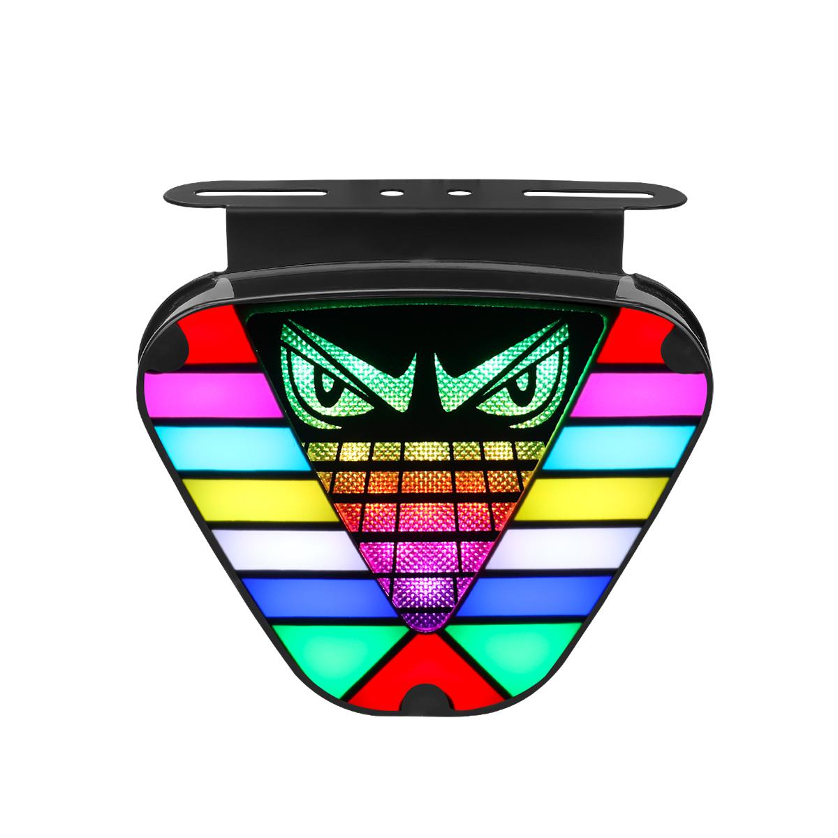 1 шт. RGB светодиодный задний стоп-сигнал с габаритными огнями для автомобиля, грузовика, велосипеда, мотоцикла, задний стоп-сигнал, мигающий стоп-сигнал