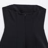 Spring 2025 Women's Slimming Strapless Long Dress with Stitching Design