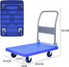 Uholan Folding Trolley Pull Goods Moving Trailer Office Shopping Cart Bearing Strength 400KG Hauling