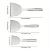 3Pcs Stainless Steel Steak Fried Shovel Multifunctional Cooking Pizza Pancake Spatula Pastry BBQ Tools Kitchen Accessories
