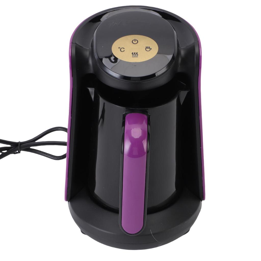 400W Turkish Coffee Maker Machine 6 Cups with Temperature Control LCD Display 3 Heating Modes for Home Travel EU Plug