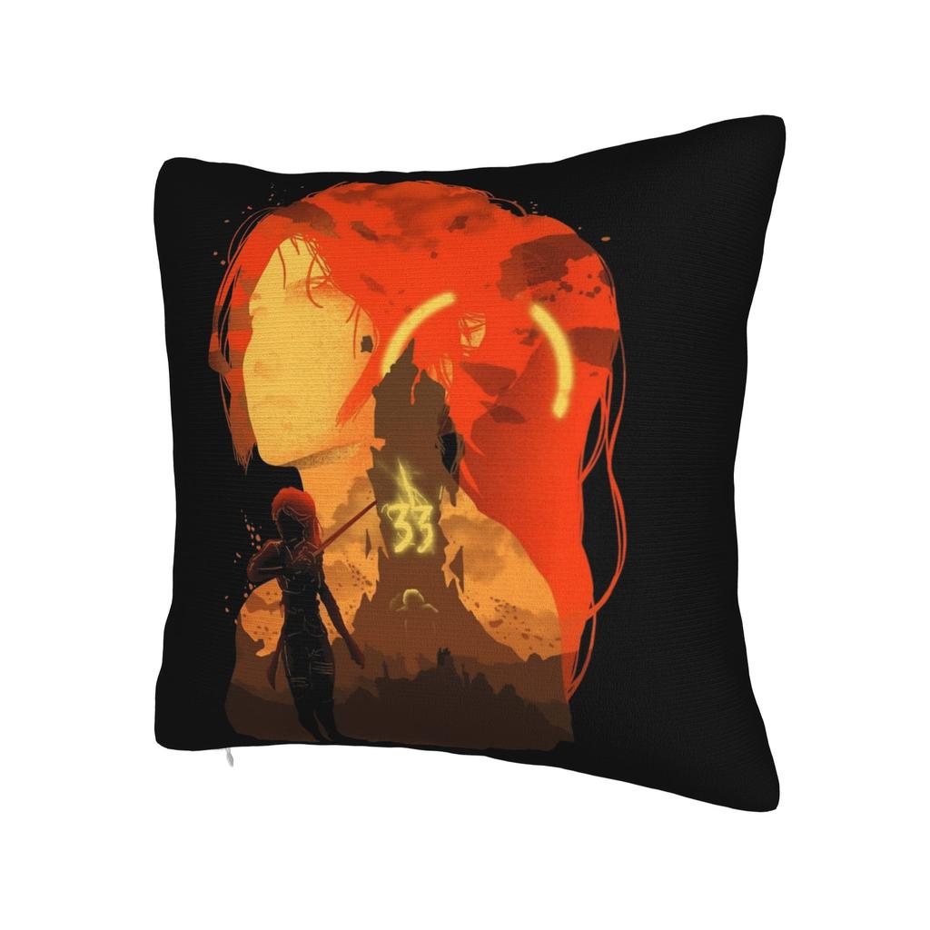 Maelle Clair Obscur Expedition 33 Pillowcase Soft Fabric Cushion Cover Decorations Throw Pillow Case Cover Home 45X45Cm