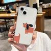 Custodia Telefono Cane Silhouette Bassotto Per iPhone 17 16 15 14 13 12 11 Pro Max XS X XR 16e Cover Posteriore Trasparente Funda