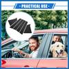 6 Pcs Pillar Posts Door Window Trim Cover Compatible for Chevrolet Malibu 2016-2021, Durable Plastic Black Anti Scratch Stickers Door Pillar Moldings