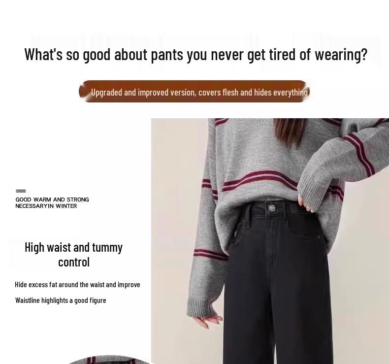 High Waist Slimming Black Jeans for Women - Spring & Autumn 2025 Collection