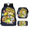 Zaino Anime Periferico My Singing Monster Borse Scolastiche da Uomo e da Donna