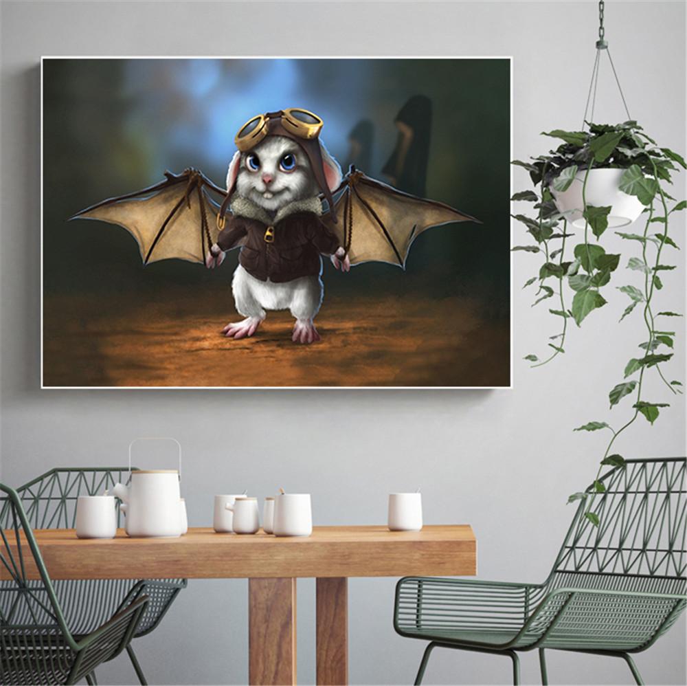 Abstract Oil Painting Wall Art Chinese Dragon Poster Vintage Canvas Pictures For Living Room Decroation Home Decor