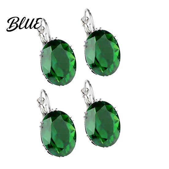 Unique Design Earrings 46024 Pairs Teardrop Lightweight Sparkling Cubic Drop