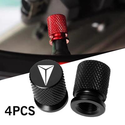 4pcs Car Tire Valve Caps Emblem Metal Dustproof Cap Car Emblem Tire Valve Covers for Changan DEEPAL S07 G318 S09 S05 L07 SL03