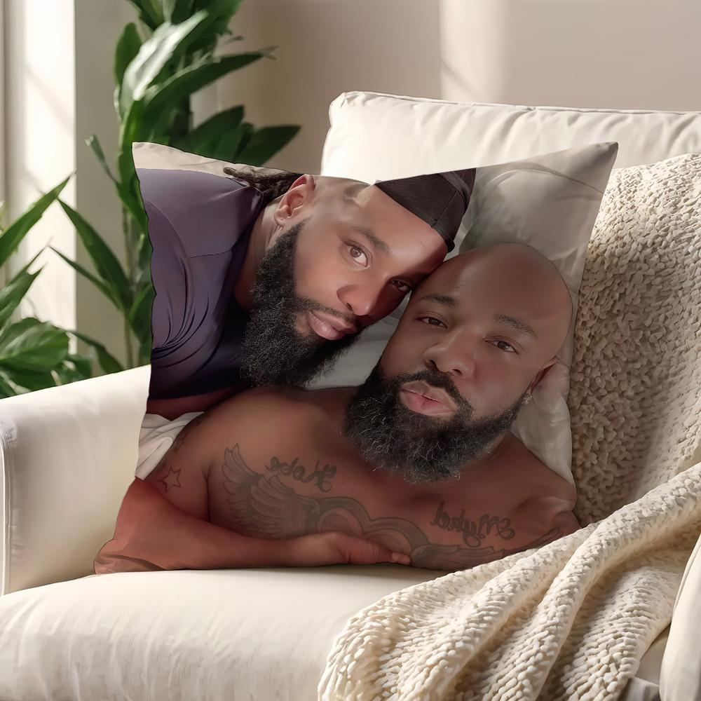 M-Michael W-Willis Heard Cushion Cover Best Home Office Coffee Pillow Sofa Printing Decoration Room Shop Car Nordic Simplicity