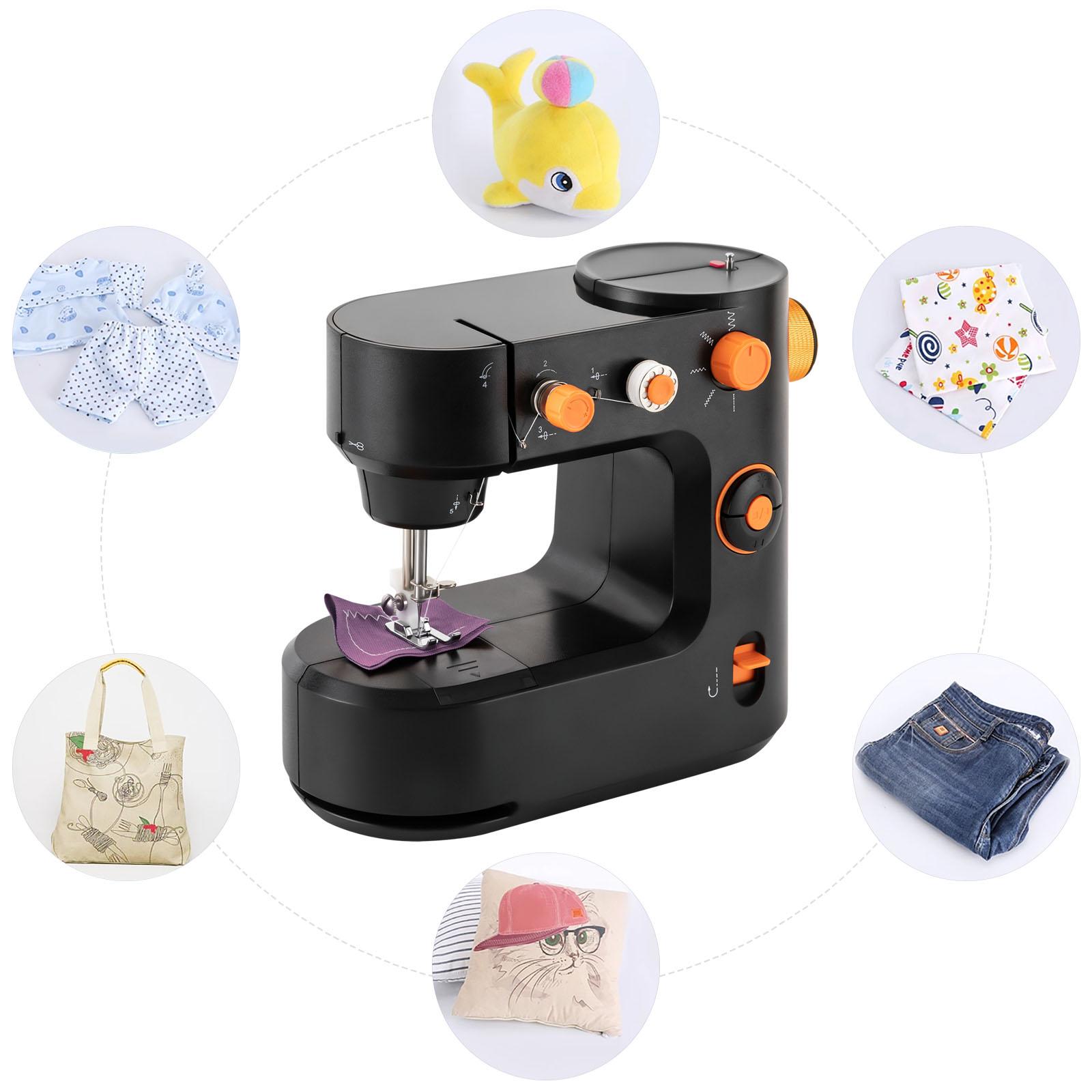

Leather Sewing Machine for Beginners, Leather Stitching Machine Kids Sewing Machine with Two Modes & Five Types чорний