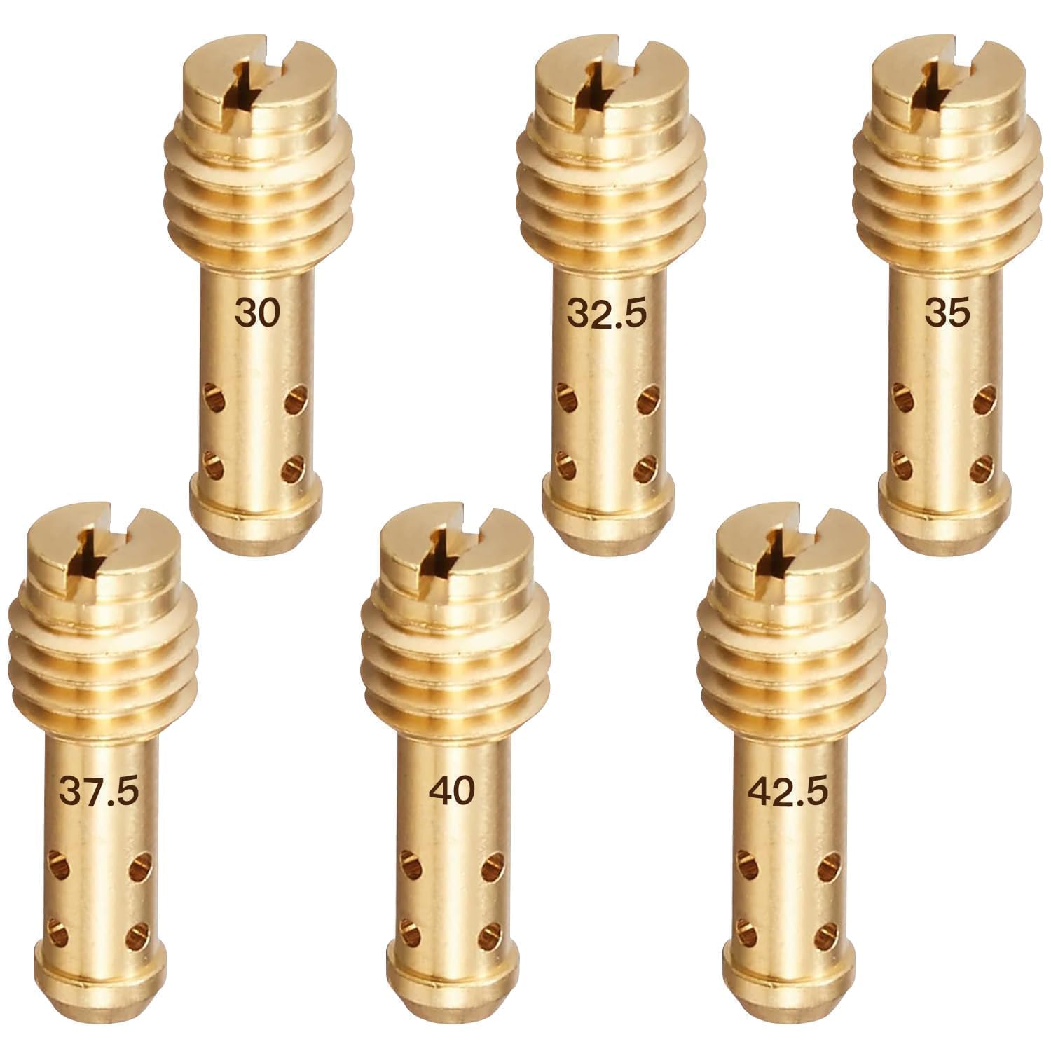 

Jetsetmoto Pilot Jet Mikuni/Large (13.5 x 5) #30#32.5#35#37.5#40#42.5 1 piece #30-#42.5-6pcs