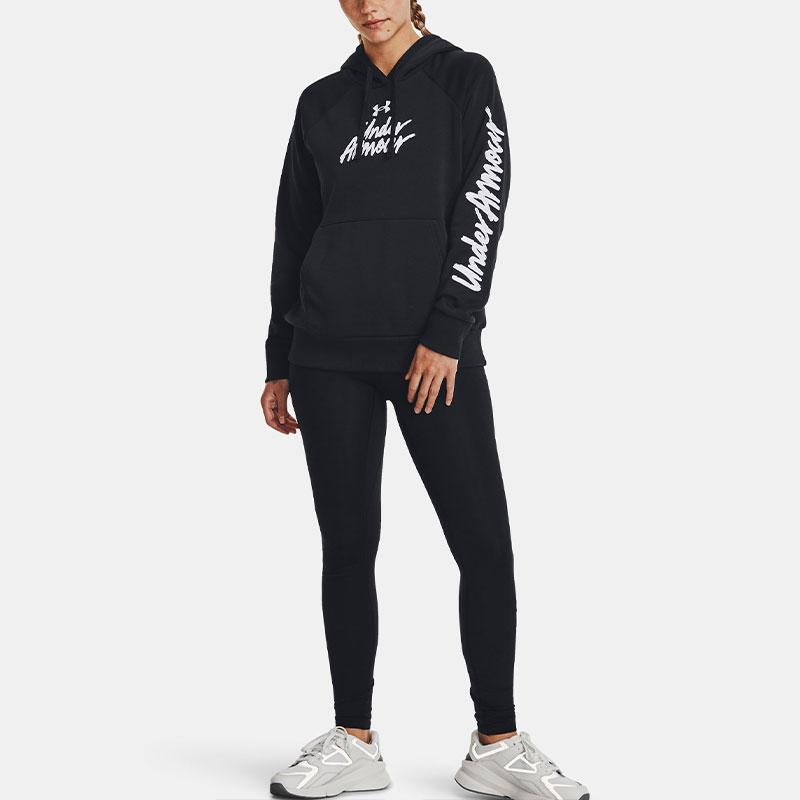 Under Armour Rival Fleece Graphic Hoodie Women hoodies Black 1379609-001