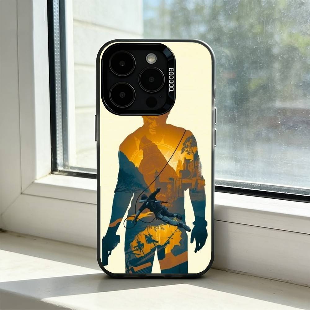 

S-Sic Parvis Magna Uncharted Phone Case For iPhone 17,16,15,14,13,12,11 Plus,Pro Max,XS,Colored Silver Plated Inside Cover iPhone13PRO