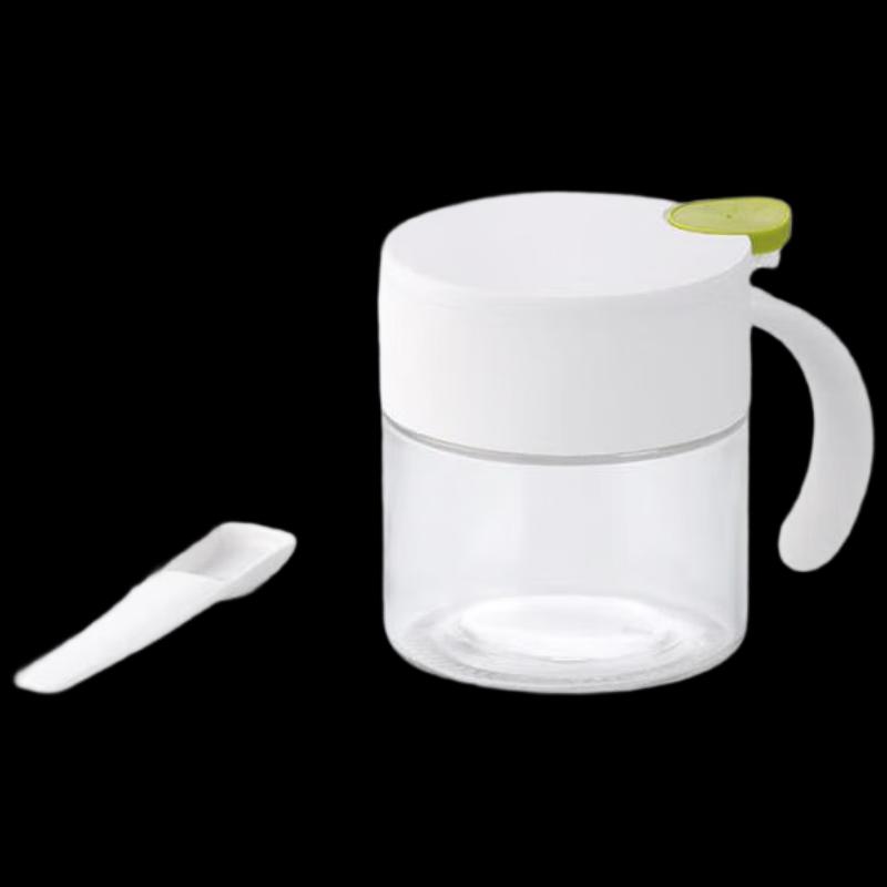 Chahua Green Polka Dot Glass Seasoning Bottle Set