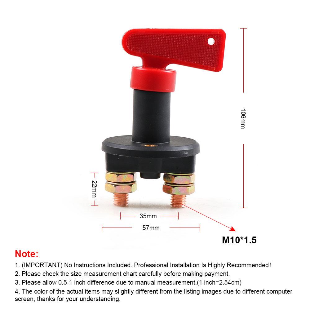 12V 24V Deconectare izolator baterie întrerupător întrerupător cu cheie detașabilă pentru mașină camion marin barca