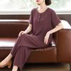 Yuzhaolin Women's Summer Cotton-Linen Two-Piece Set