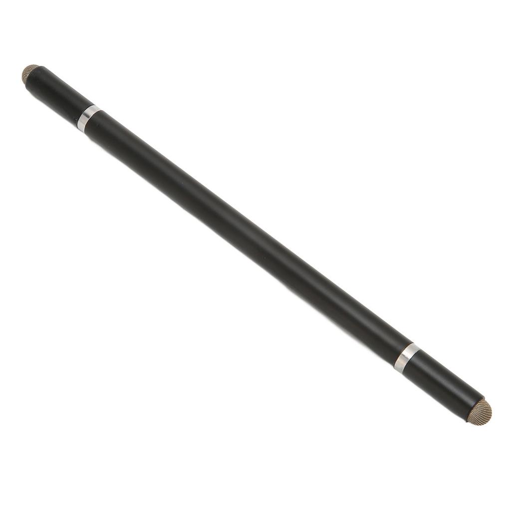 Black Stylus Pen 4 in 1 Multifunctional Accurate Positioning Capacitive Stylus with 2 Fiber Nibs