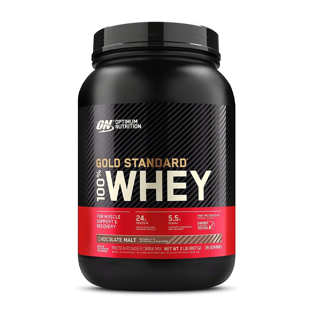 

Gold Standard 100% Whey Protein Powder Drink Mix Chocolate Malt 29 Servings, 2 lb