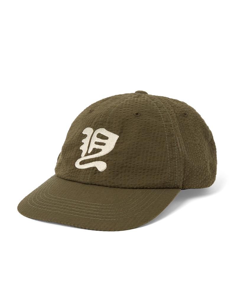 YESEYESEE Y.E.S Washed Seersucker Cap Olive