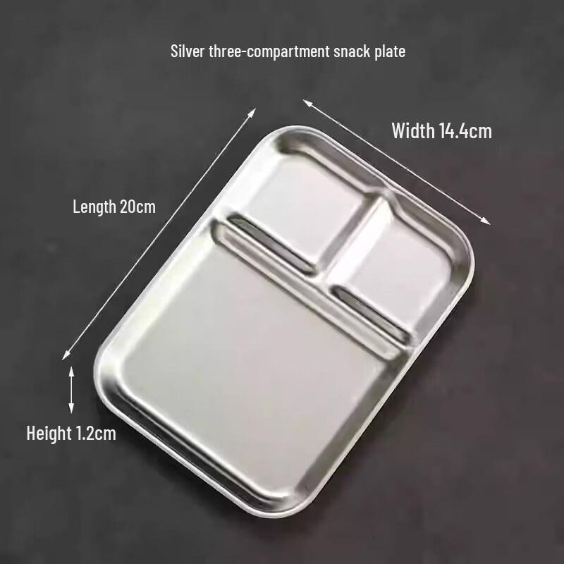 

Stainless Steel Multi-Compartment Serving Plate