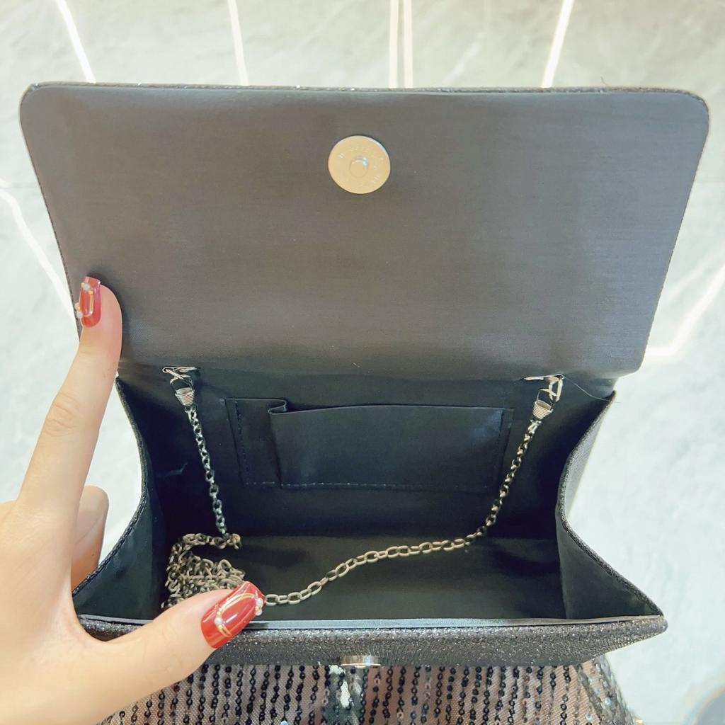 Simple Evening Bag Women Elegant Fashion Wedding Party Banquet Clutch Chain Crossbody Shoulder Bags Luxury Purse Female Handbag