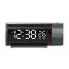 180° Rotatable Projection Digital Alarm Clock Brightness Dimmer Temperature Display Electronic Table Clock USB Snooze Function