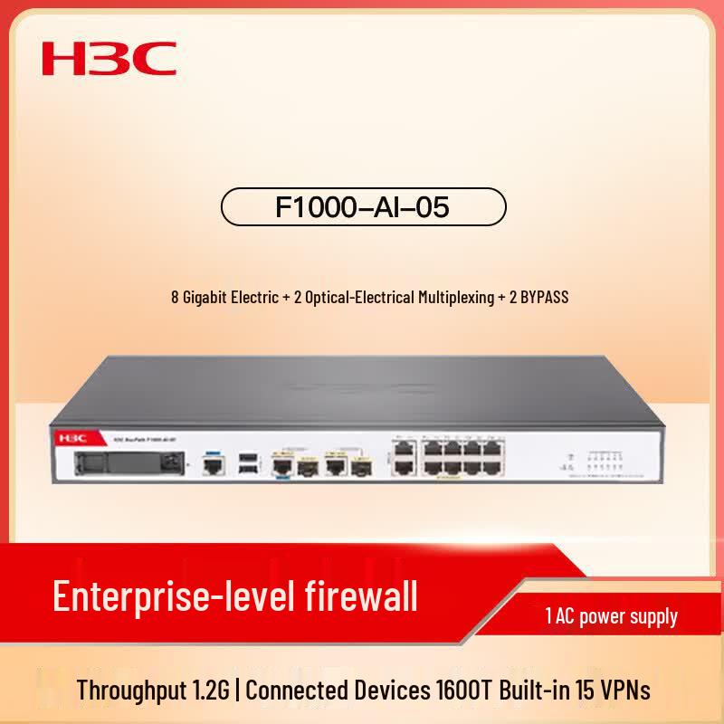 H3C F1000-AI Series Enterprise Firewall with AI Analysis Engine