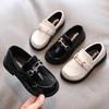Primavera e Outono Menina Sapato Flats para Crianças Casual Criança Sapato Confortável PU Couro Sapatos Menina Criança Candy Loafers Sapato Baixo