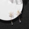 Girls Japan Elegant Petal Small Daisy Fashion Ear Studs Jewelry Eardrop Drop Earrings