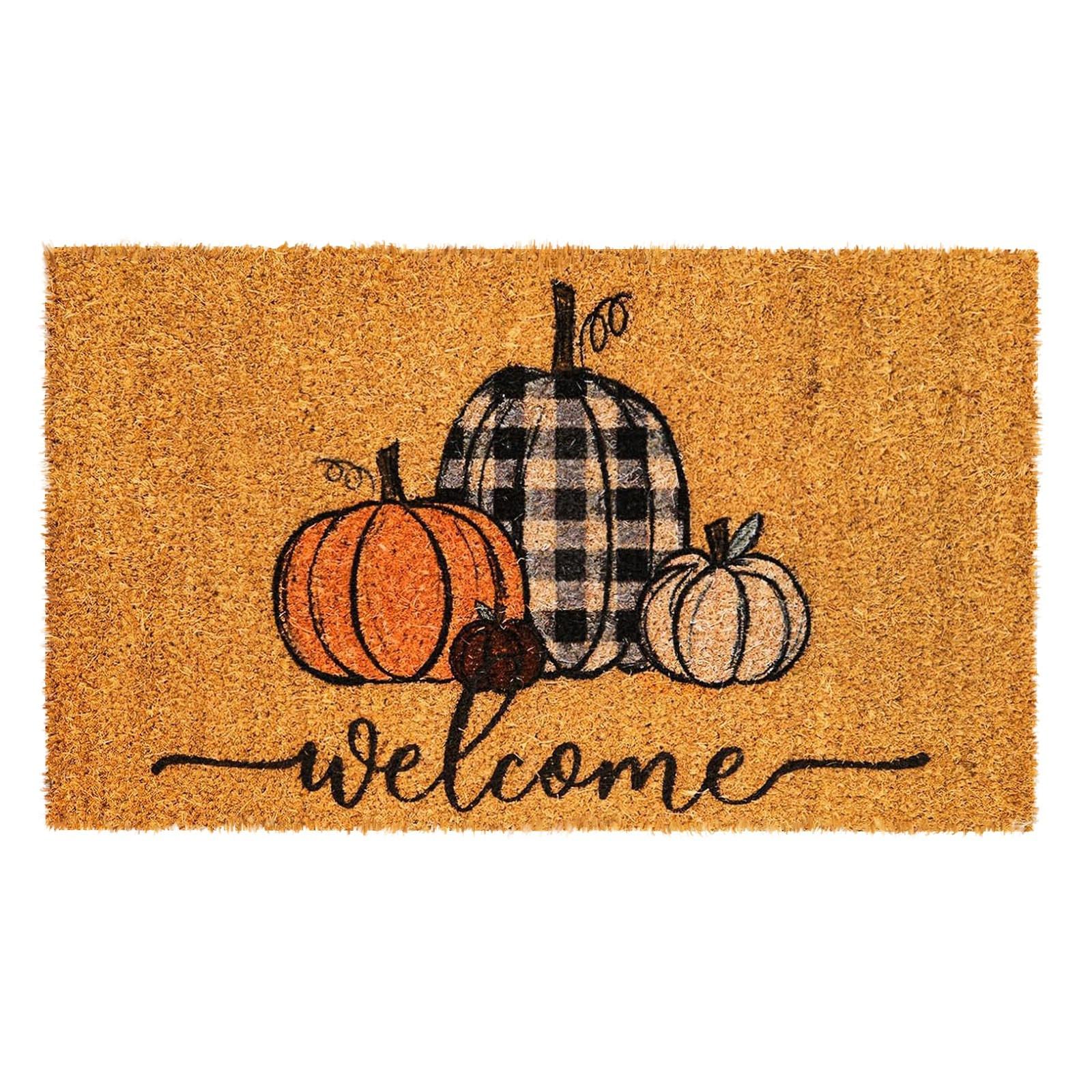 

Thanksgiving Printed Absorbent And Dirt Resistant Floor Mat One Size оранжевый